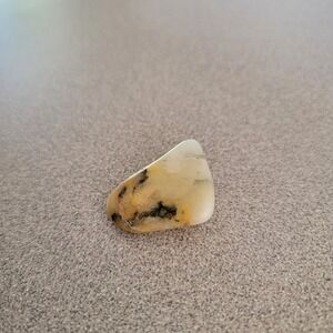 Polished Rock Stone‎ Mineral Specimen Display Decor Yellow Black